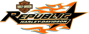 The Republic Harley-Davidson logo is shown. #1